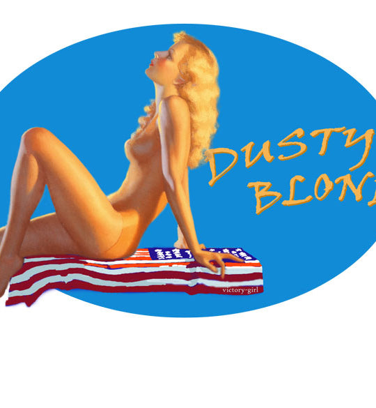 Dusty Blonde - USA Flag Vinyl Decal Sticker