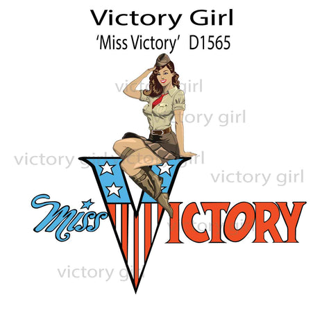 'Miss Victory' Vinyl Decal Sticker