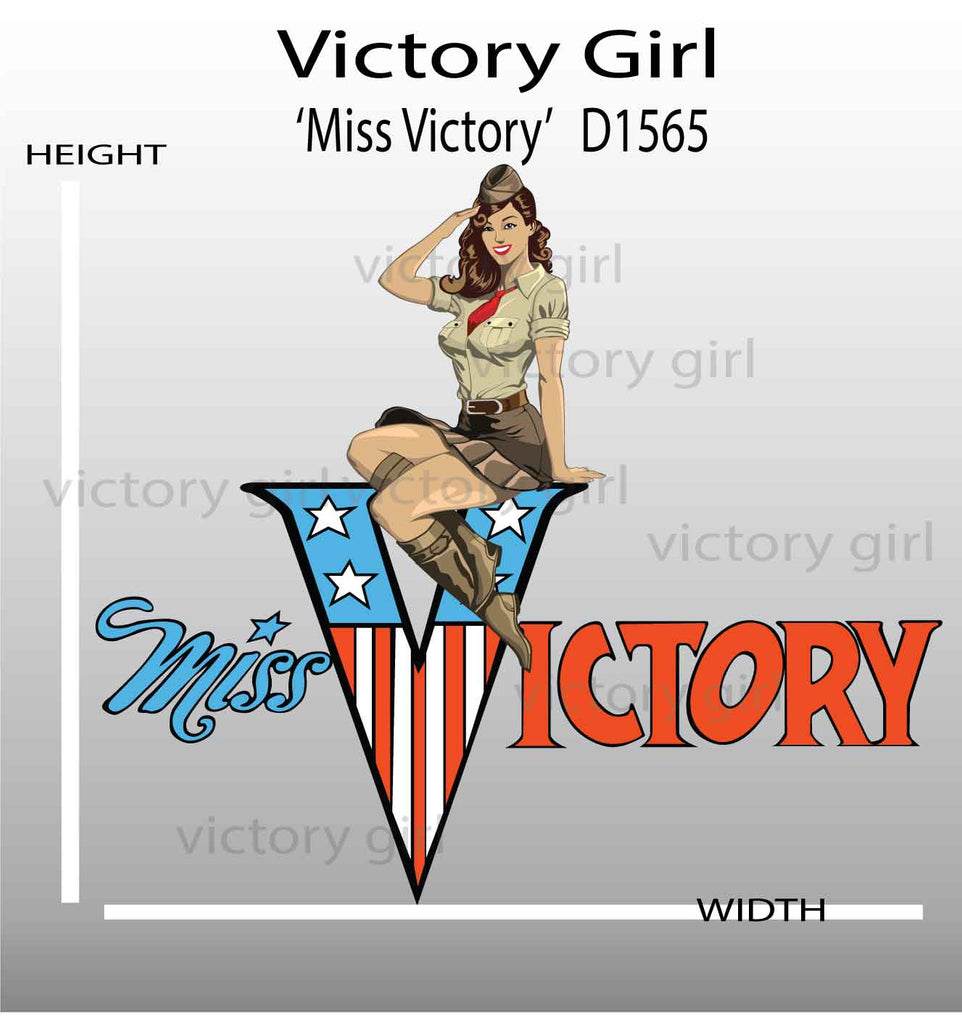 'Miss Victory' Vinyl Decal Sticker – Victory Girl