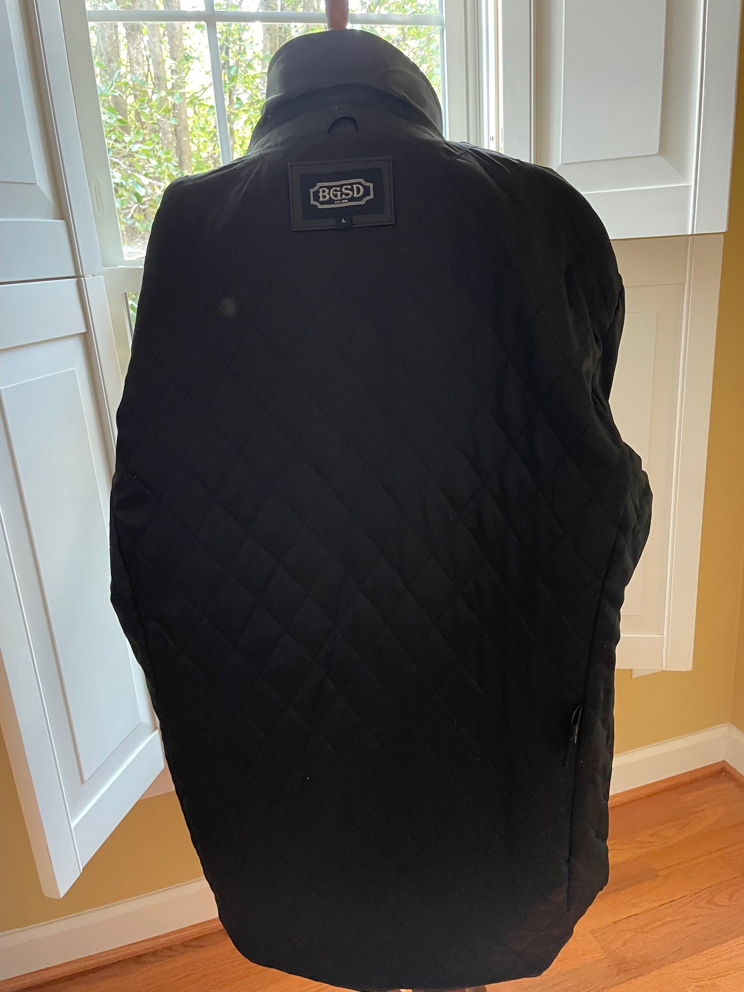 Inner liner view of 'Eyes for the Navy' greatcoat