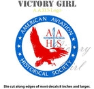 American Aviation Historical Society Logo Vinyl Decal Sticker