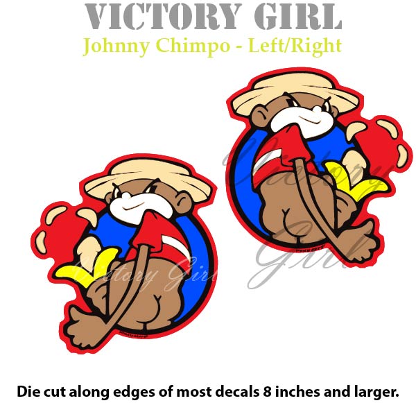 Johnny Chimpo Vinyl Decal Sticker