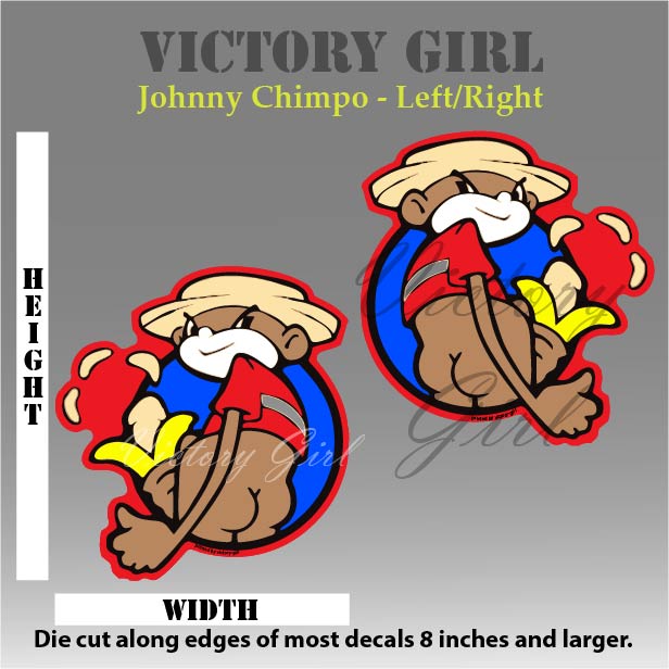 Johnny Chimpo Vinyl Decal Sticker