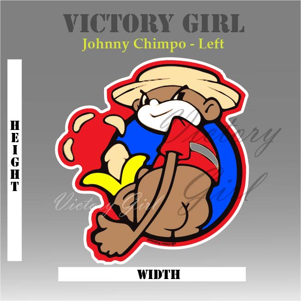 Johnny Chimpo Vinyl Decal Sticker – Victory Girl