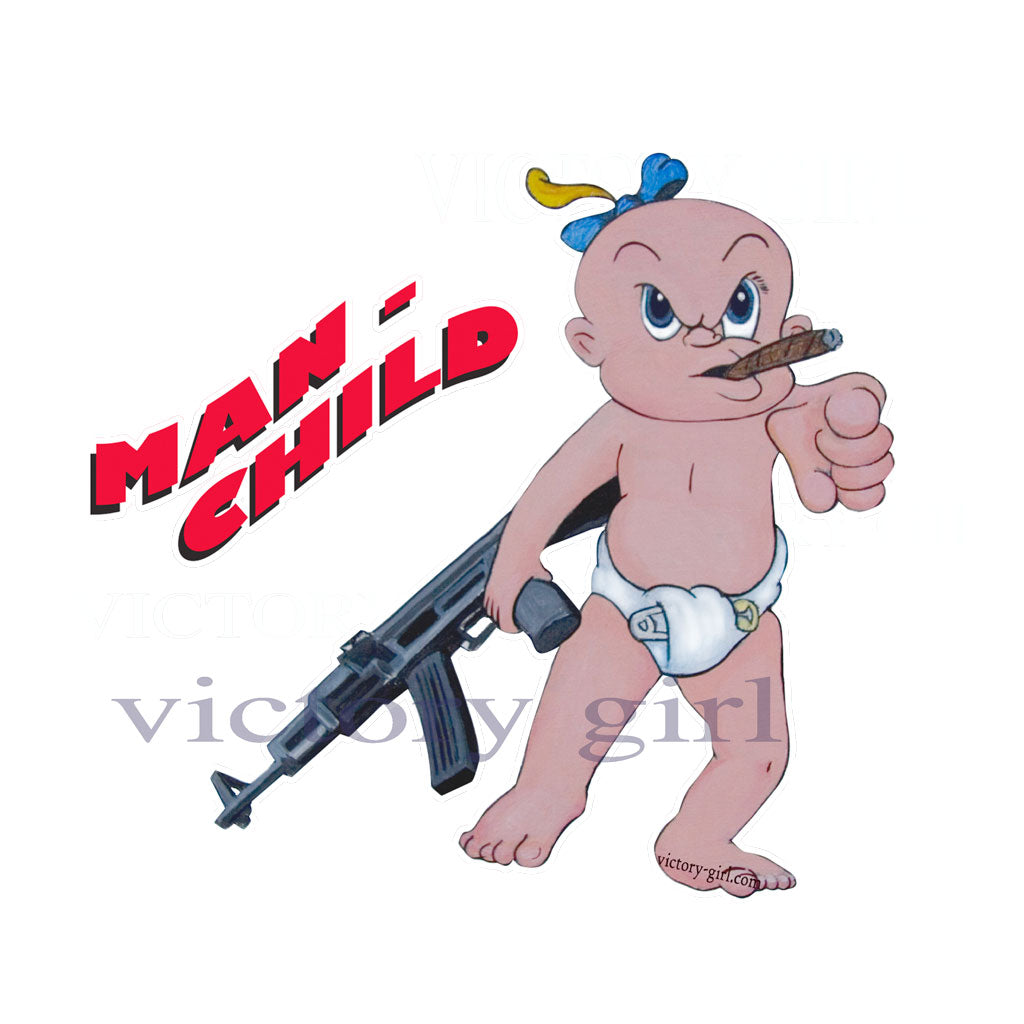 Man Child Nose Art Vinyl Decal Sticker