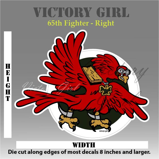 65th Fighter Squadron Insignia Vinyl Decal Sticker