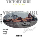 Bit O Lace Nose Art Vinyl Decal Sticker