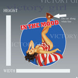 In the Mood - with Background Vinyl Decal Sticker