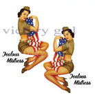 Jealous Mistress - TAN Fatigues No Background Vinyl Decal Sticker