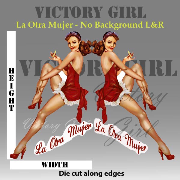 La Otra Mujer - no background Vinyl Decal Sticker