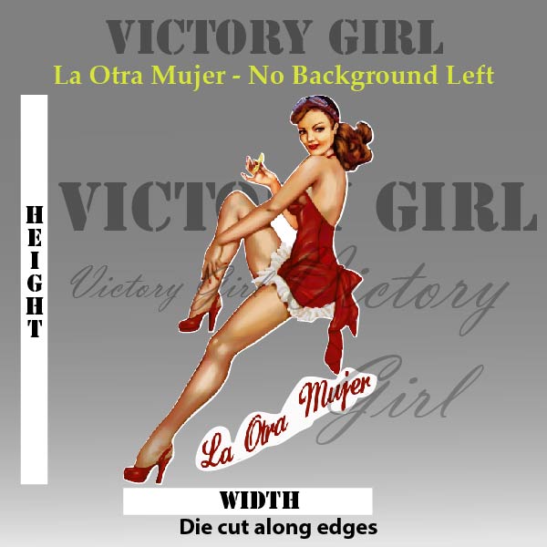 La Otra Mujer - no background Vinyl Decal Sticker