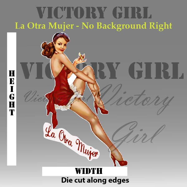 La Otra Mujer - no background Vinyl Decal Sticker