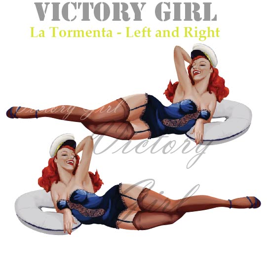 La Tormenta Nose Art Vinyl Decal Sticker