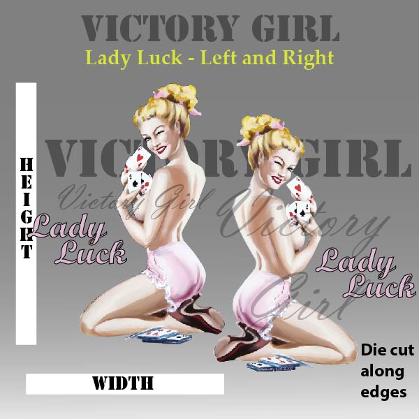 Lady Luck-No Background Vinyl Decal Sticker