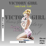 Lady Luck-No Background Vinyl Decal Sticker
