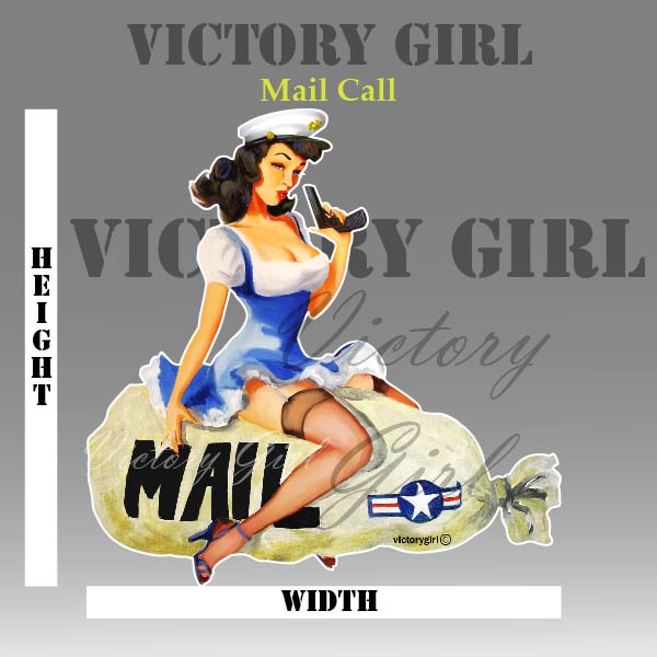 Mail Call Nose Art Vinyl Decal Sticker