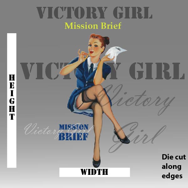 Mission Brief - no Background Vinyl Decal Sticker