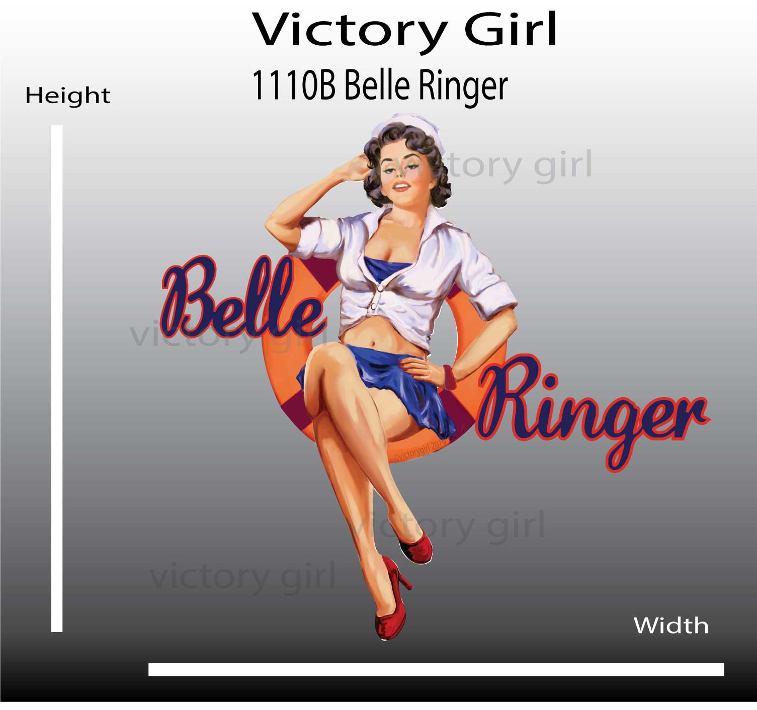 Belle Ringer Vinyl Decal Sticker