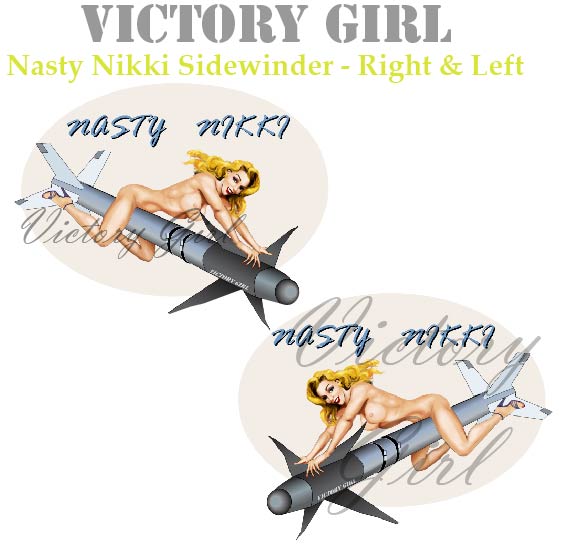 Nasty Nikki on Sidewinder Vinyl Decal Sticker
