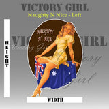 Naughty N Nice-Australia Vinyl Decal Sticker