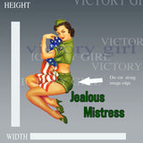 Jealous Mistress - Staff Sgt Green Fatigues Vinyl Decal Sticker