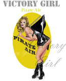 Pirate Air - with Background Vinyl Decal Sticker