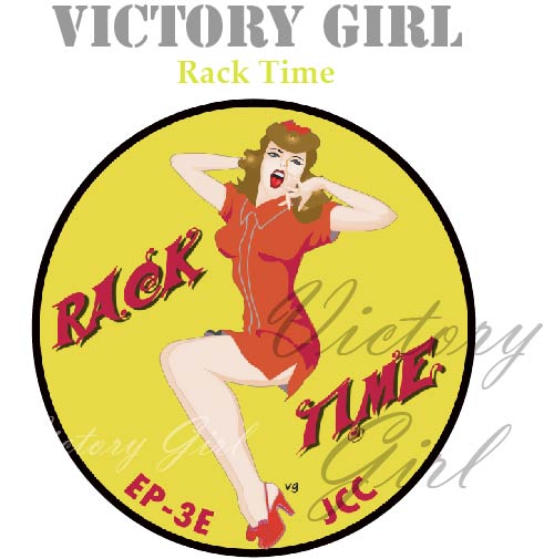 Rack Time Nose Art Vinyl Decal Sticker