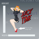 Sack Time - Black Dress Vinyl Decal Sticker