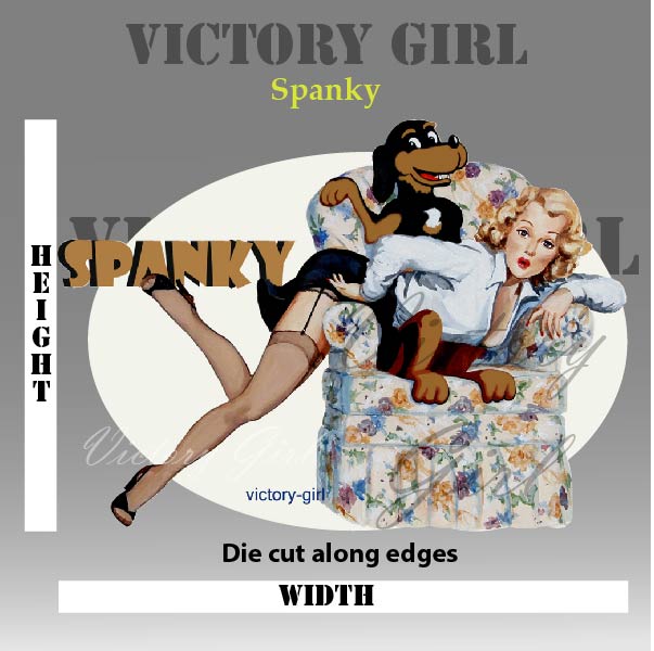 Spanky Vinyl Decal Sticker