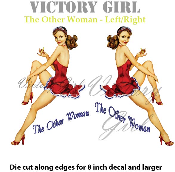 The Other Woman Nose Art Vinyl Decal Sticker