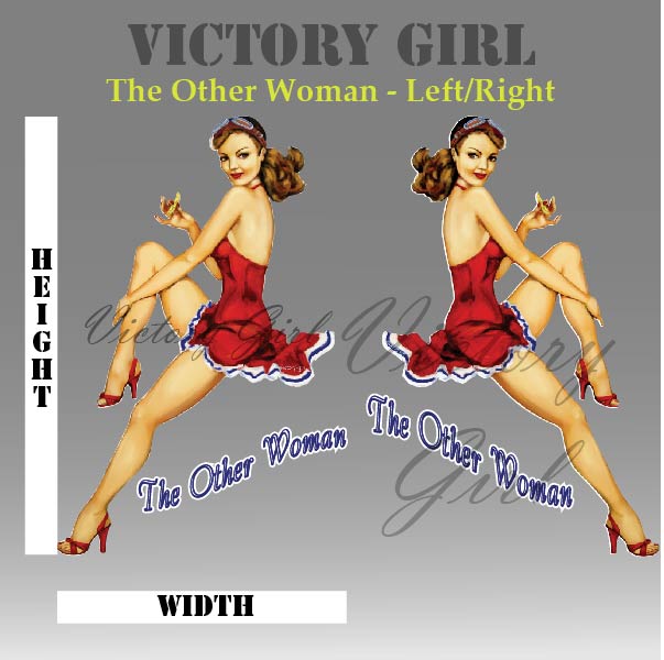 The Other Woman Nose Art Vinyl Decal Sticker