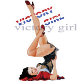 Victory Girl Nose Art Vinyl Decal Sticker
