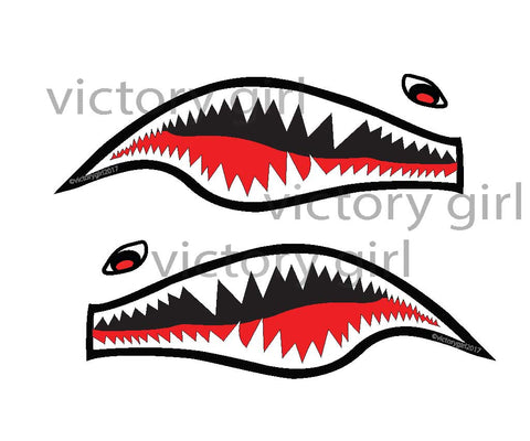 Shark Teeth-2 Vinyl Decal Sticker