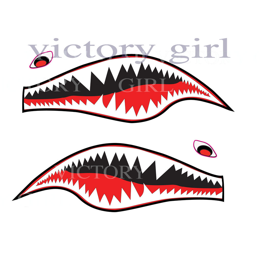 Shark Teeth-2 Vinyl Decal Sticker