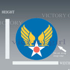 US Army Air Forces Insignia - Roundel Vinyl Decal Sticker