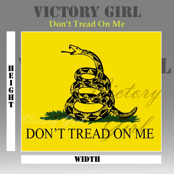 Don't Tread on Me Vinyl Decal Sticker