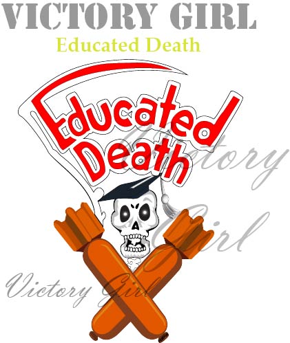 Educated Death Vinyl Decal Sticker