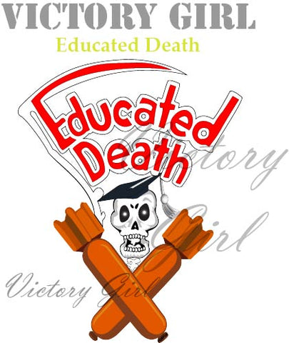 Educated Death Vinyl Decal Sticker