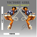 Lasso Girl Vinyl Decal Sticker