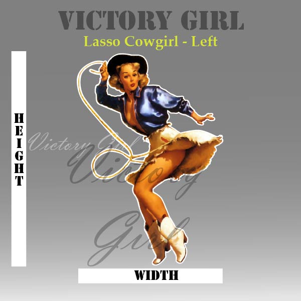 Lasso Girl Vinyl Decal Sticker