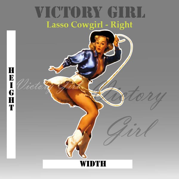 Lasso Girl Vinyl Decal Sticker