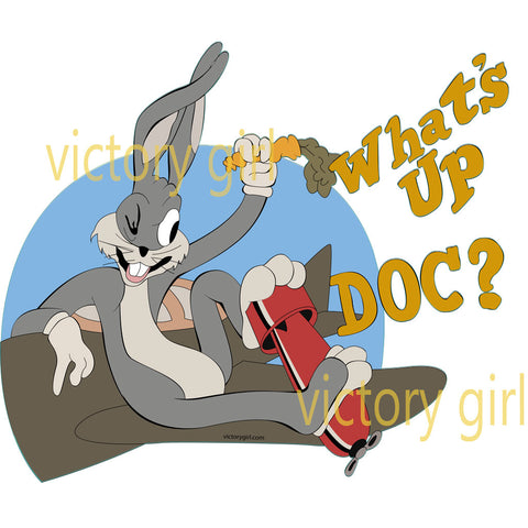 What's Up Doc Nose Art Vinyl Decal Sticker