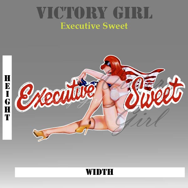 Executive Sweet Nose Art Vinyl Decal Sticker