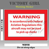 FAA Warning Sticker Vinyl Decal Sticker