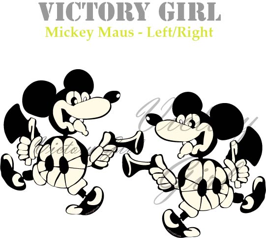 Mickey Maus Nose Art Vinyl Decal Sticker