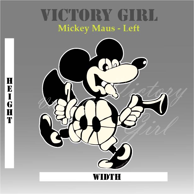 Mickey Maus Nose Art Vinyl Decal Sticker