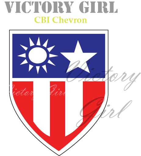 CBI War Theater Chevron WWII Vinyl Decal Sticker