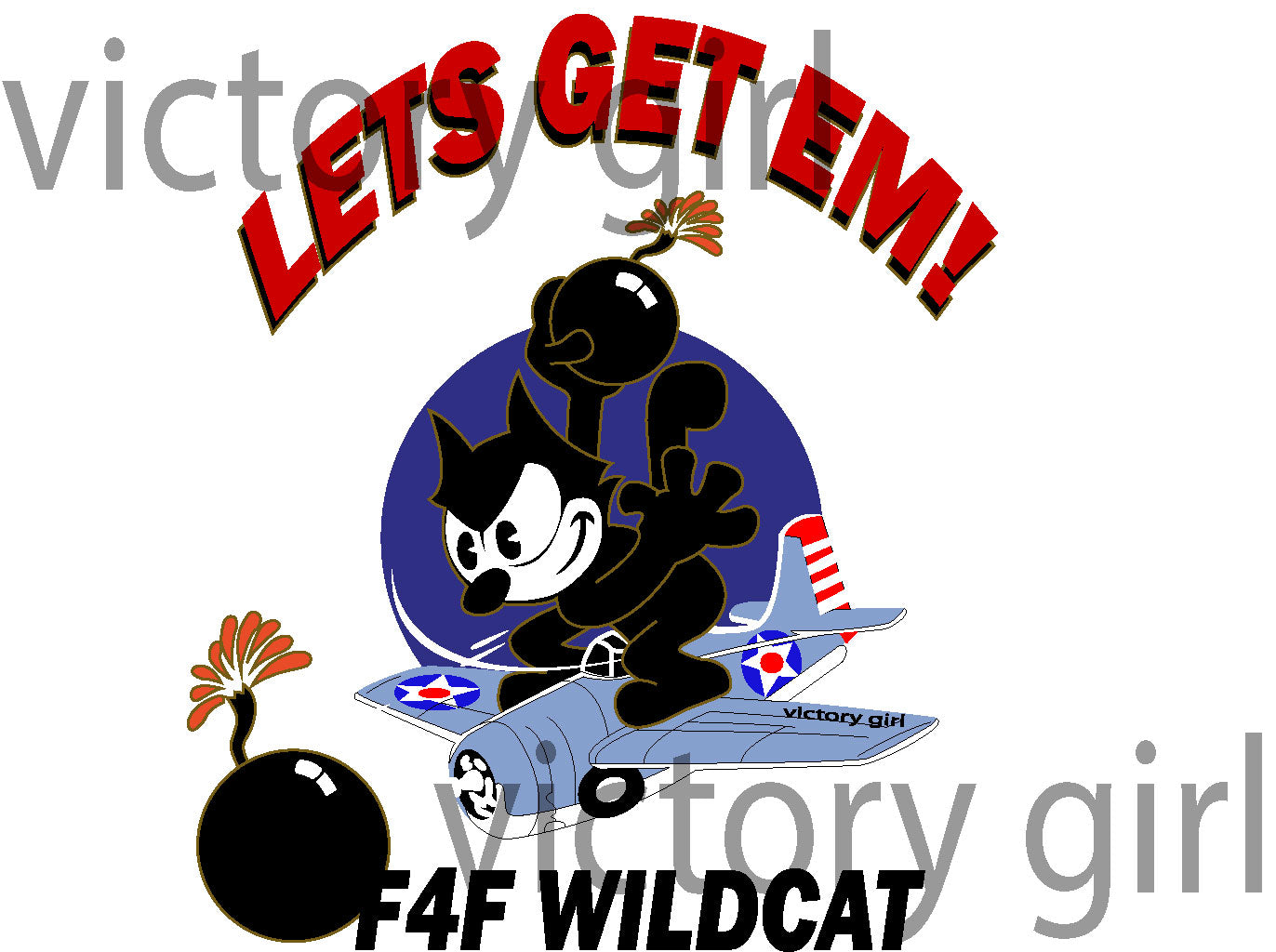 Felix Let's Get Em Vinyl Decal Sticker