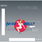 Miss Molly Nose Art Vinyl Decal Sticker