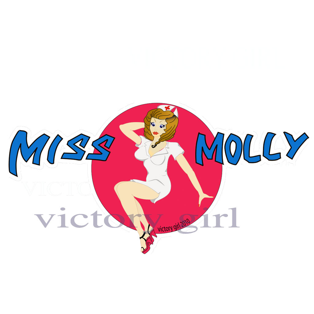 Miss Molly Nose Art Vinyl Decal Sticker